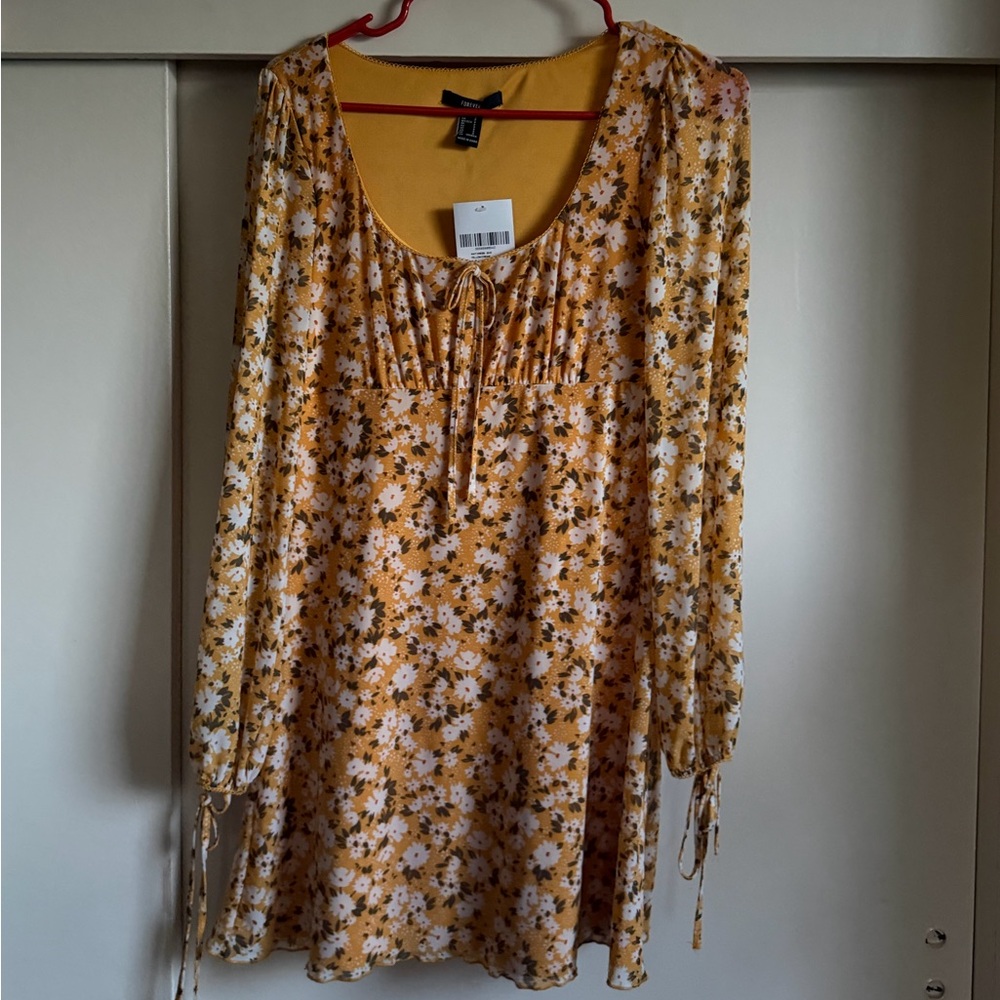 Yellow Floral Dress